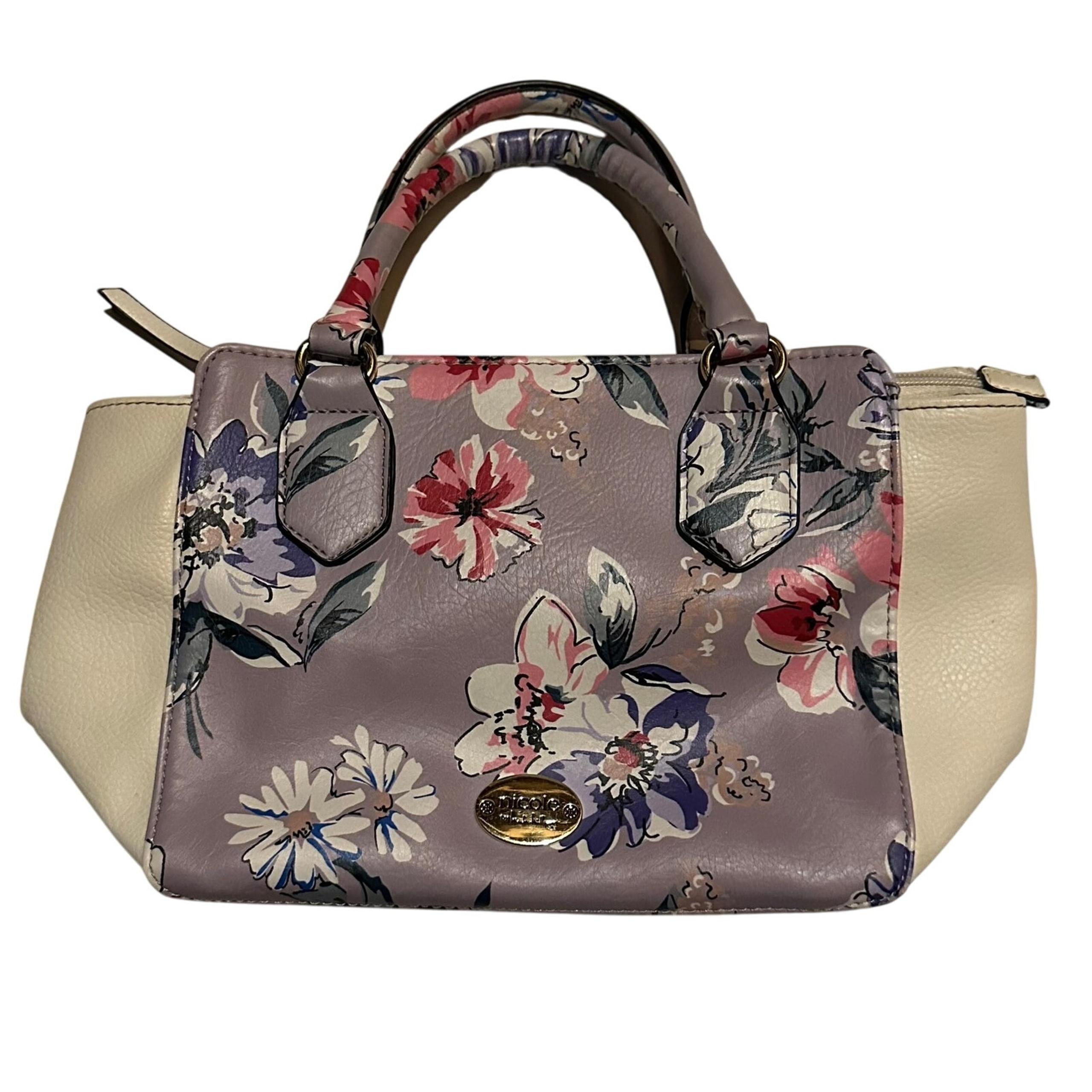 Nicole by Nicole Miller Daisy Floral Handbag Savanna Satchel