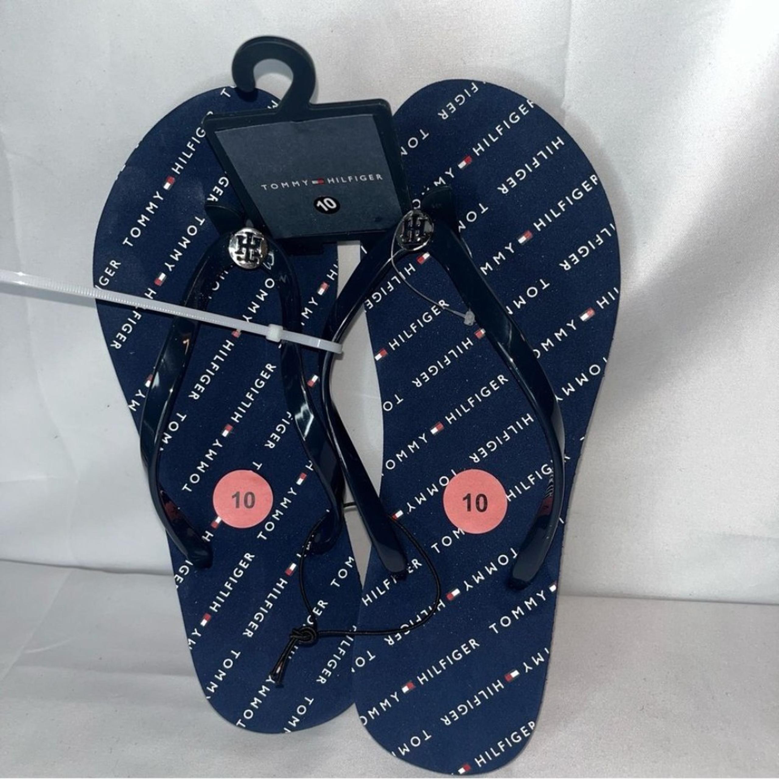 Tommy Hilfiger Blue Flip Flop Slippers