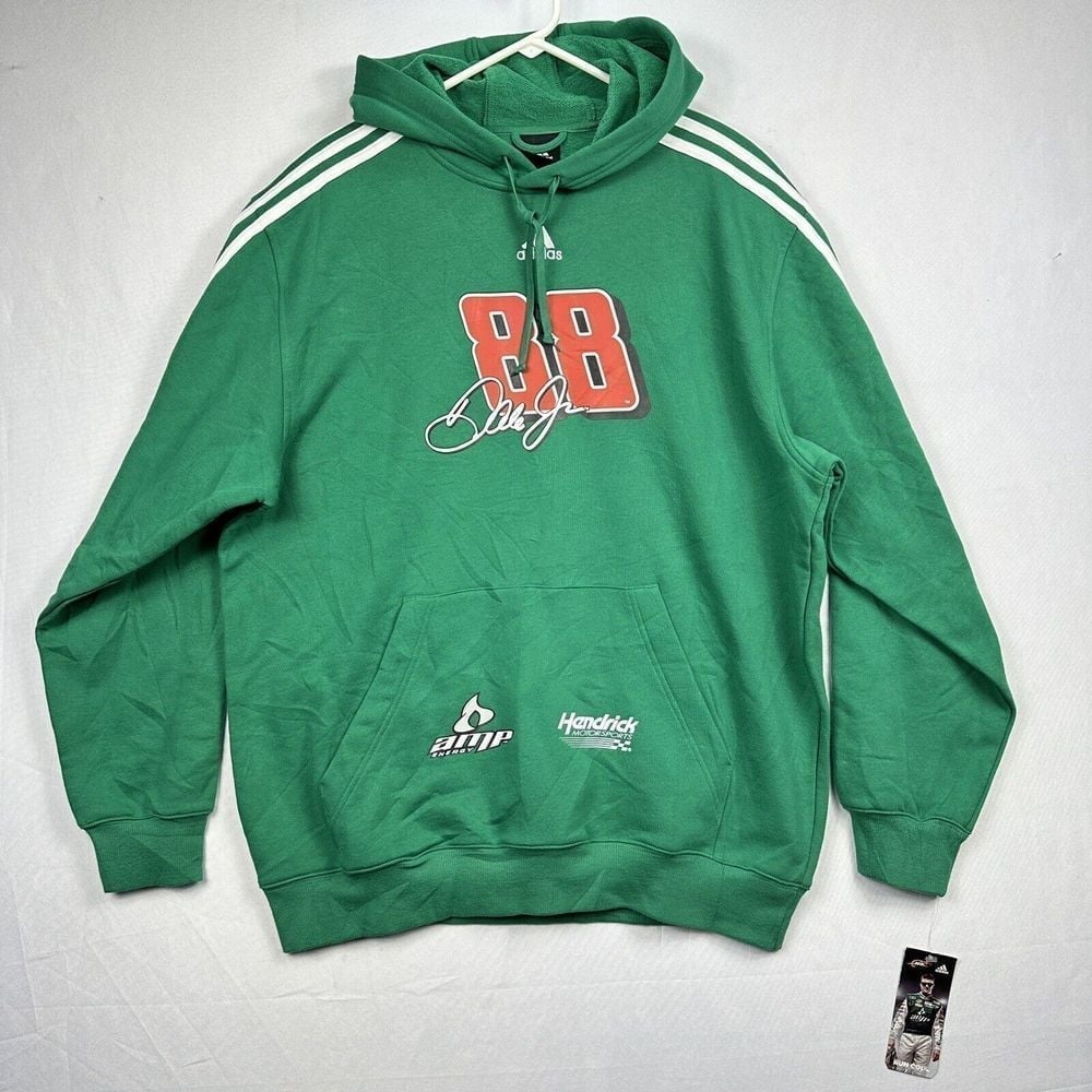Adidas Dale Earnhardt Jr. Amp Hoodie Sweatshirt 88 Racing Men's Large NWT Rare