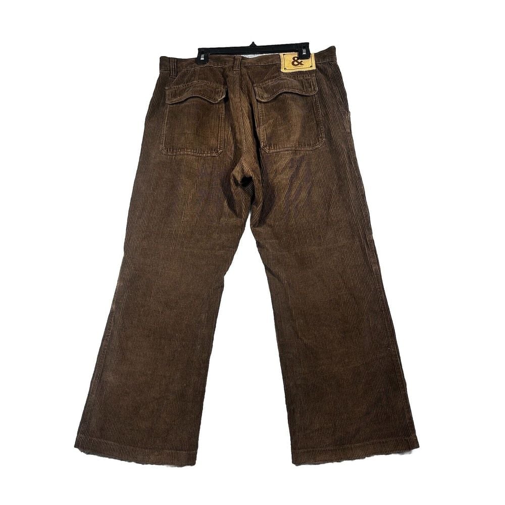 VTG Dolce & Gabbana Corduroy Pants Logo Bootcut Brown 38x29