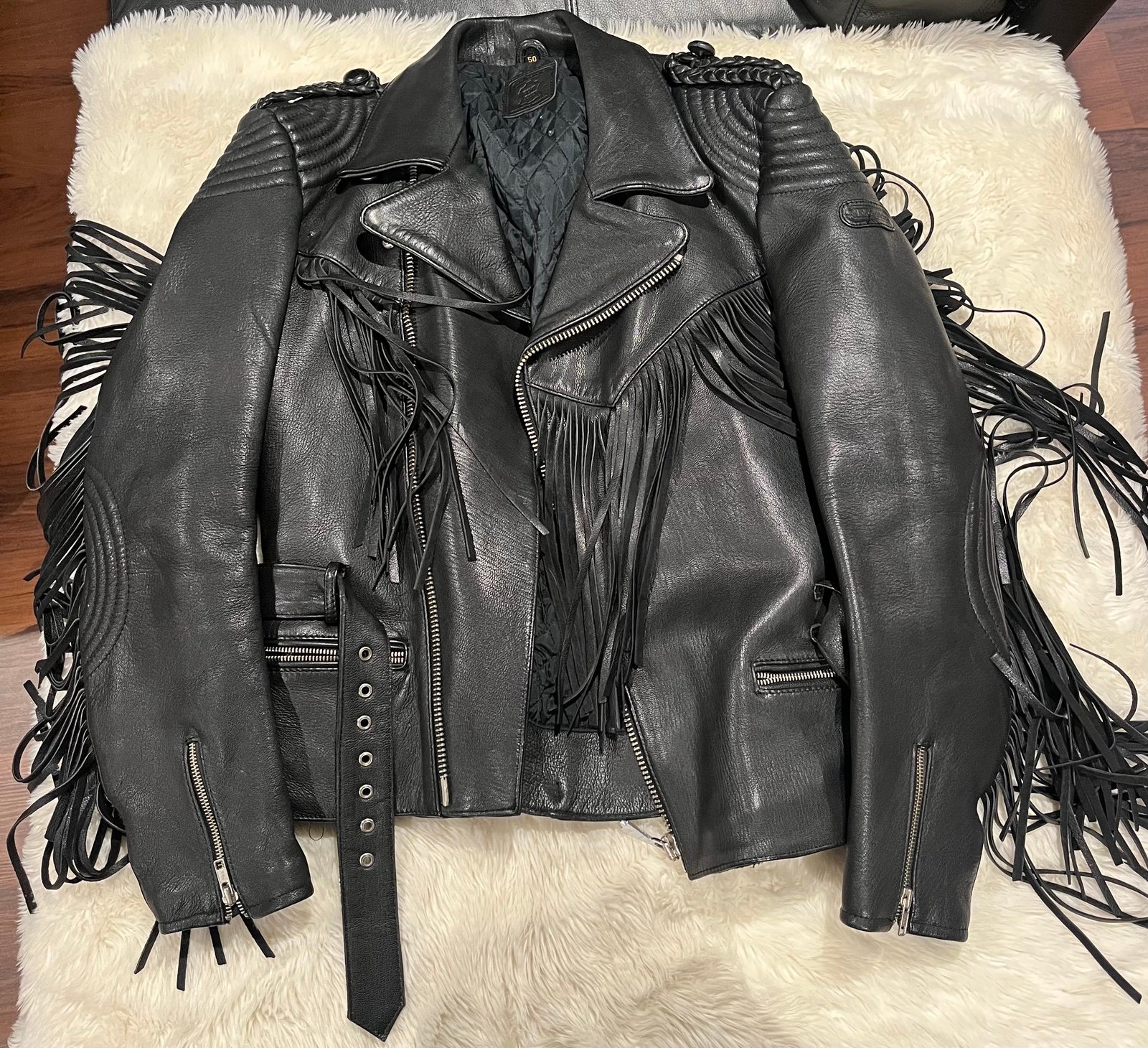vintage leather jacket
