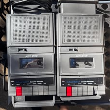 NICE Vintage SCHOOLMATE CASSETTE TAPE PLAYER / RECORDER Model HA-661-4 Lot Of 2