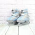 Jackson Kids Blue Nylon Lace Up Comfort Adjustable Ice Skate Shoes Size 1-3