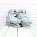 Jackson Kids Blue Nylon Lace Up Comfort Adjustable Ice Skate Shoes Size 1-3
