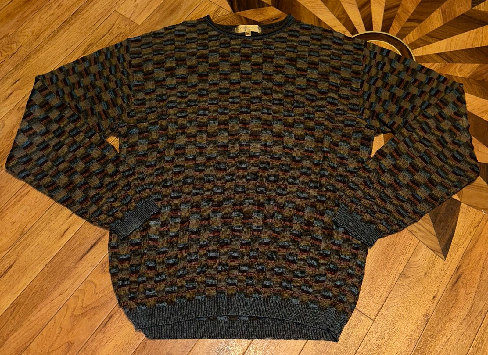 Tricots St. Raphael Multi-color Multicolor Vintage Sweater (USA Made) - Size M