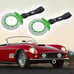 New 2PCS JDM Brake Green TSURIKAWA Ring Subway Train Bus Handle Black Strap
