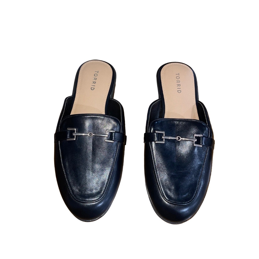 Torrid Slip on Mule Rounded Toed Loafers Size WW wide 10.5