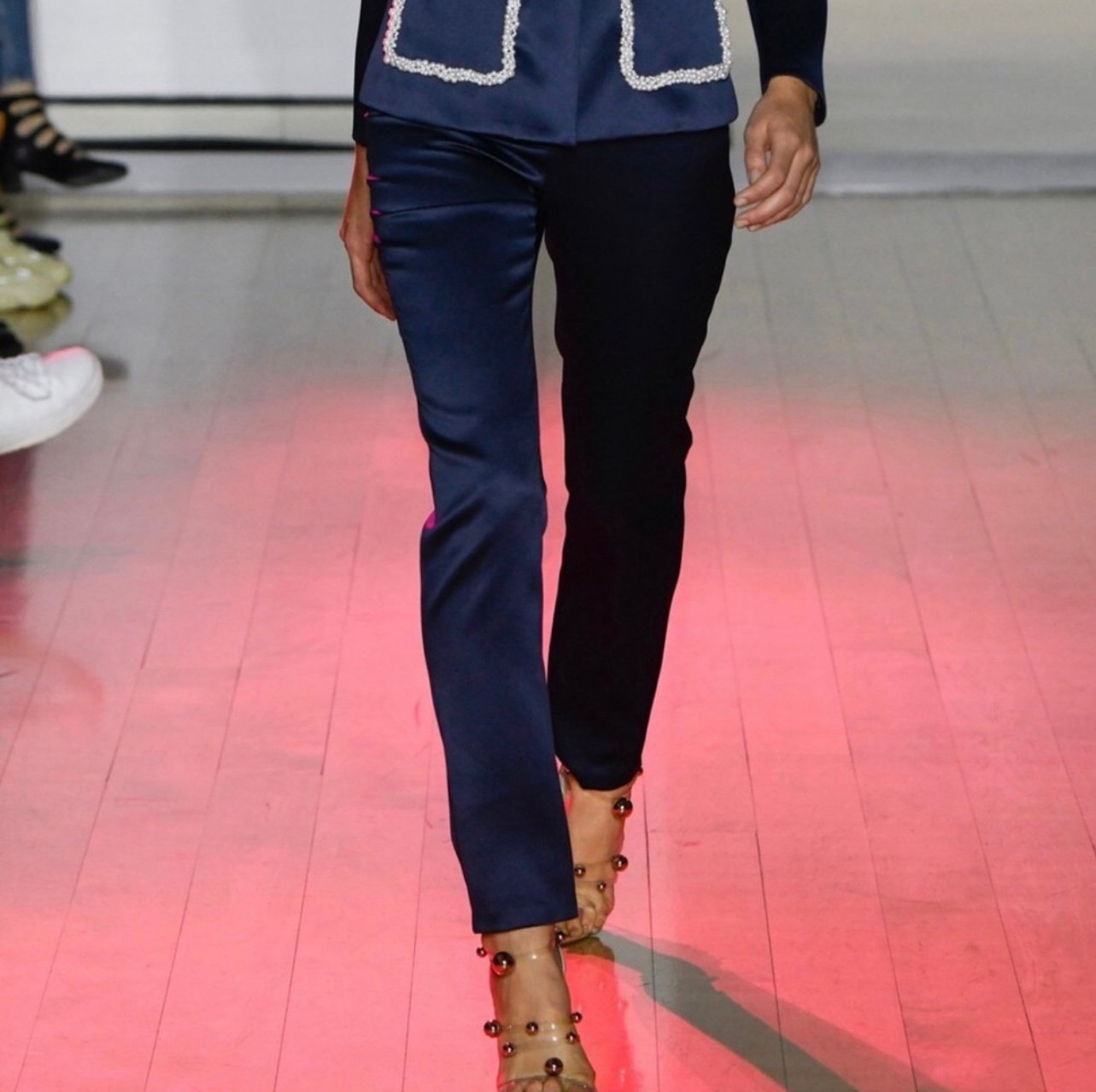 HUISHAN ZHANG Eliza Straight Leg Satin Pants Size 6