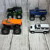 Hot Wheels Monster Jam Grave Digger Bad News Diecast Trucks Hummer Chevy set of