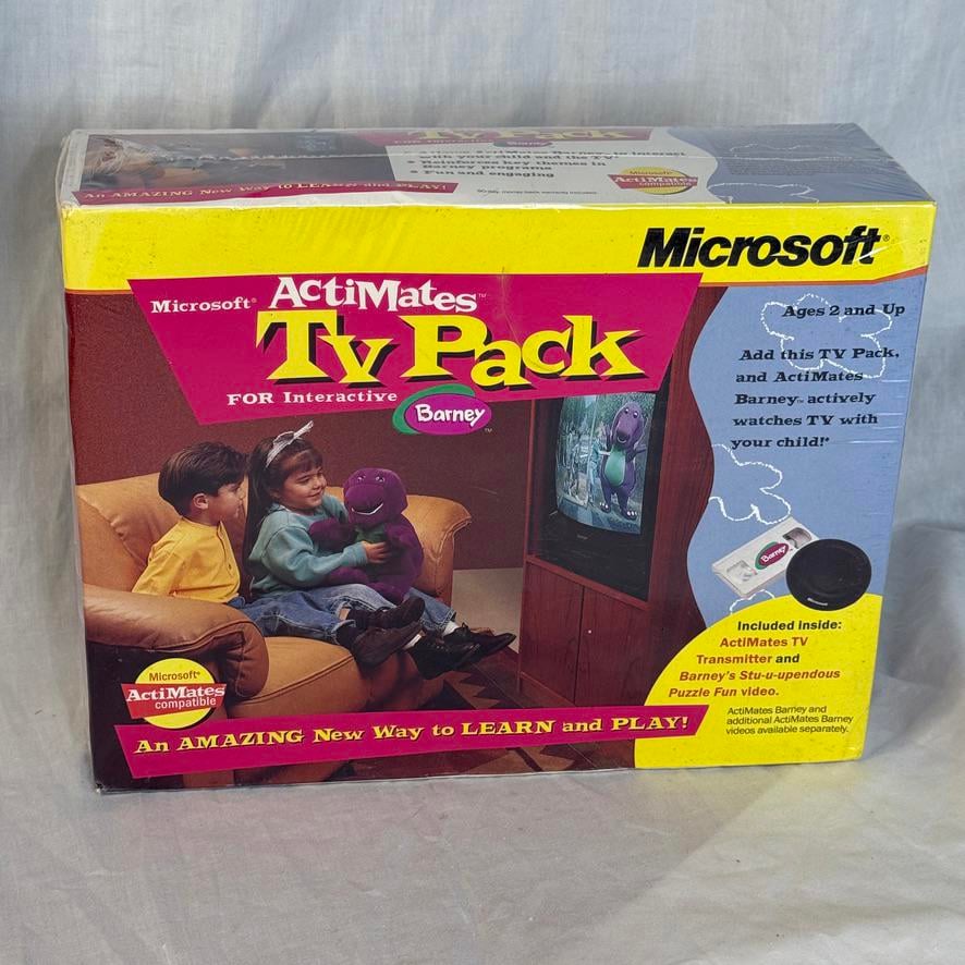 Rare Vintage Microsoft ActiMates TV Pack for Interactive Barney Sealed