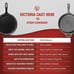 Cast Iron Comal Pizza Pan with a Long Handle 12-Inch