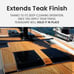 Teak Cleaner & Brightener - Restore Wood, No Oil, Pre-Finish Formula
