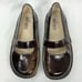 Alegria Mary Jane Shoes Paloma Patent Leather Brown Feliz Sz 37 Animal Print