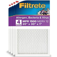Filrete 20 x 30 x 1 HVAC AC Filter 1500 Allergen Defense 1500 4 pack