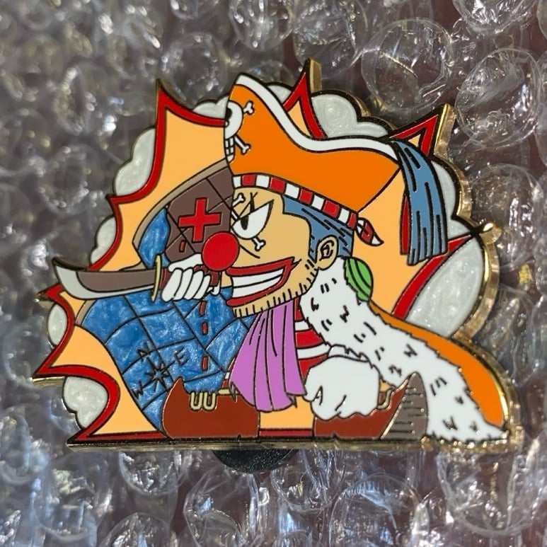 Buggy One Piece Anime Enamel Pin
