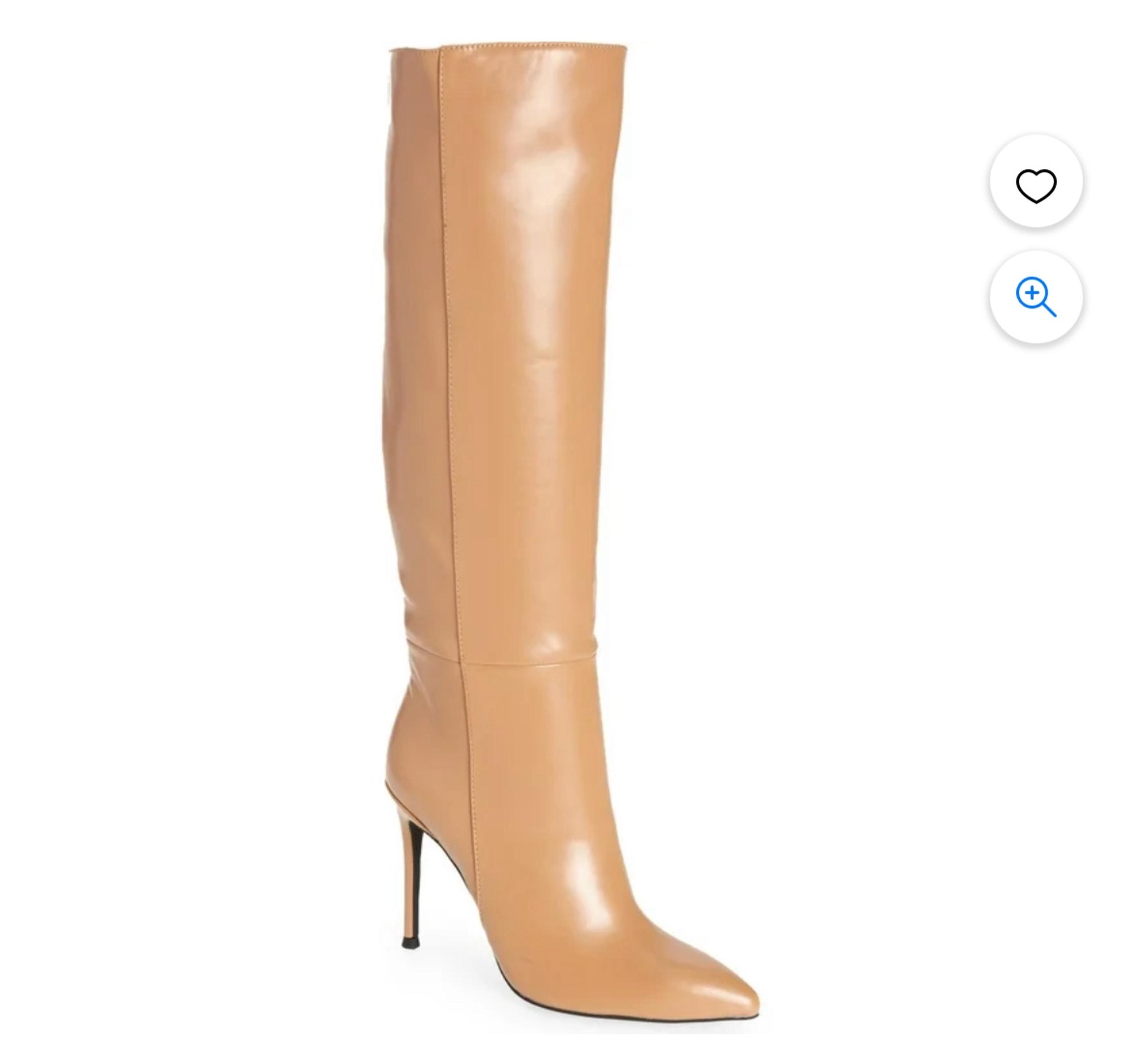 Jeffrey Campbell ARSEN-HI Stiletto Knee High Pointed Toe Dress Boot 9.5