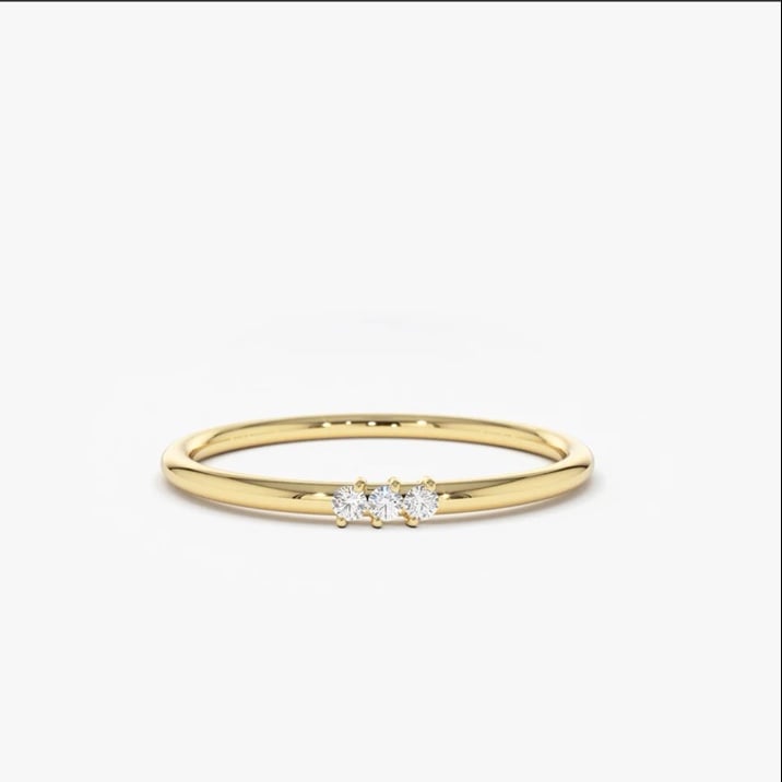 Minimalist 14k gold ring