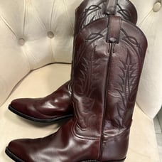 Tony Lama Burgundy Leather Men’s size 10.5 D Western Boots
