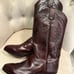 Tony Lama Burgundy Leather Men’s size 10.5 D Western Boots