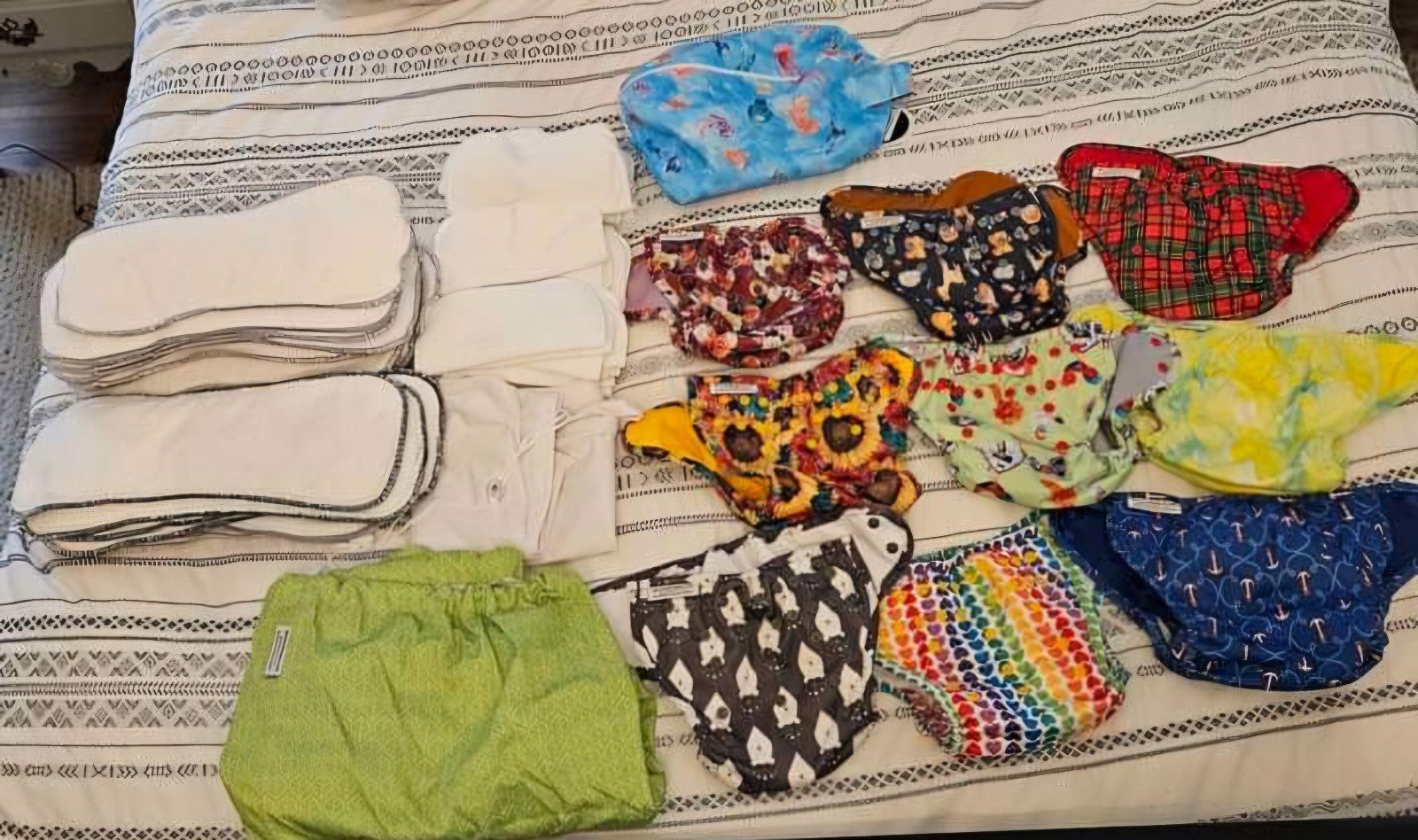 Buttons Diapers Lot