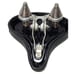 Vintage Smarter Mountain Bike Seat Black Leather Oversized