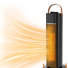 1500W Space Heater with Adjustable Thermostat, 18 PTC Fast Heating Ceramic Heat