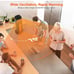 1500W Space Heater with Adjustable Thermostat, 18 PTC Fast Heating Ceramic Heat
