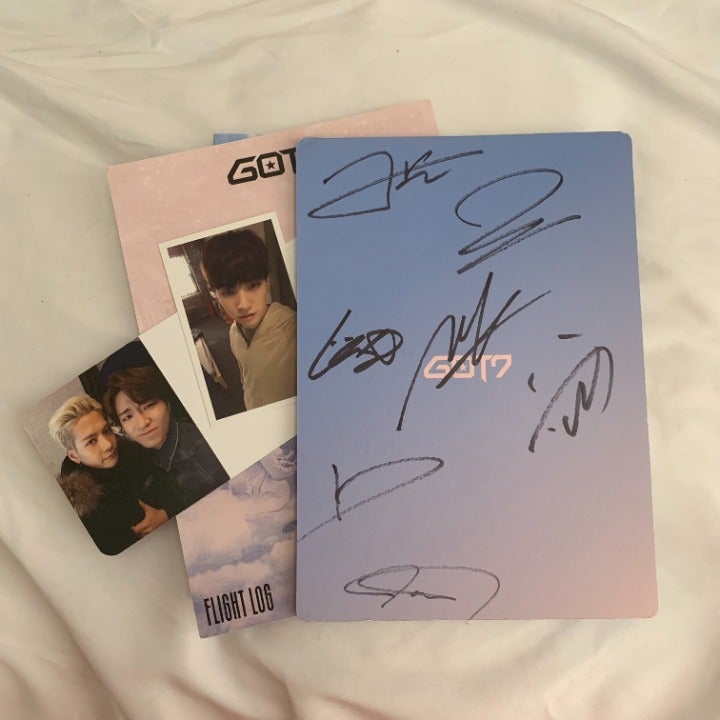 【GOT7】FLIGHT LOG DEPARTUREサイン入り GOT7 Flight Log: Departure FLY Autographed Signed Album