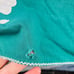 Vintage Green Table Runner Placemats Napkins Floral Applique Cottagecore 8 sets