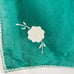 Vintage Green Table Runner Placemats Napkins Floral Applique Cottagecore 8 sets