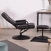 Recliner Office Chair Ergonom Seat Swivel with Ottoman