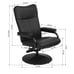 Recliner Office Chair Ergonom Seat Swivel with Ottoman