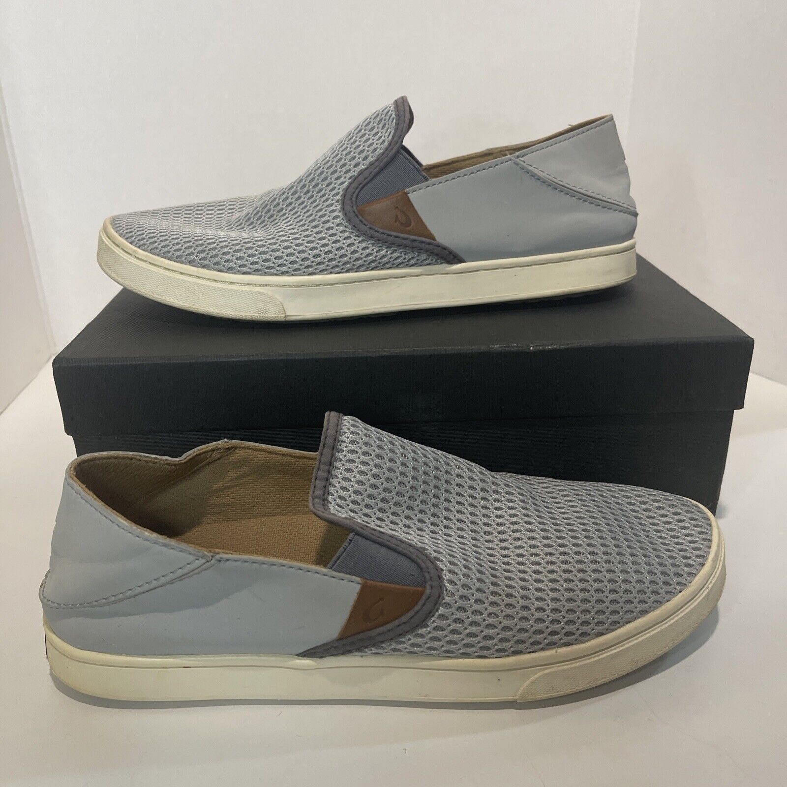 Olukai Pehuea Pale Blue Breathable Slip On Shoes Women’s Size W9