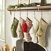 Knit beaded Christmas Stocking - Hearth & Hand Magnolia SET OF 2