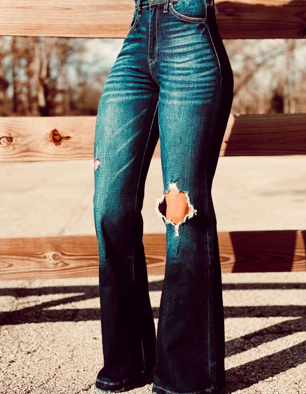 Dark Wash Flare Jeans