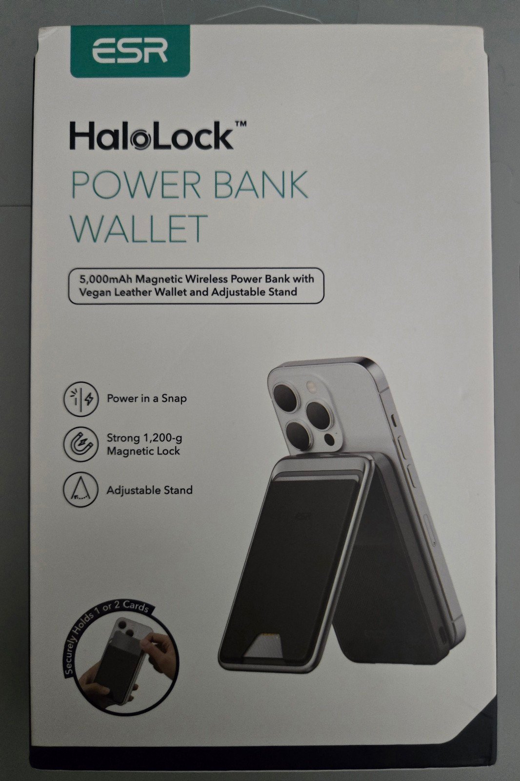 5,000 mAh Power Bank Wallet