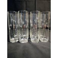 VTG 1950s MCM Atomic 8 Collins/Zombie STAR DUST by C G QUARTEX Crystal Glass