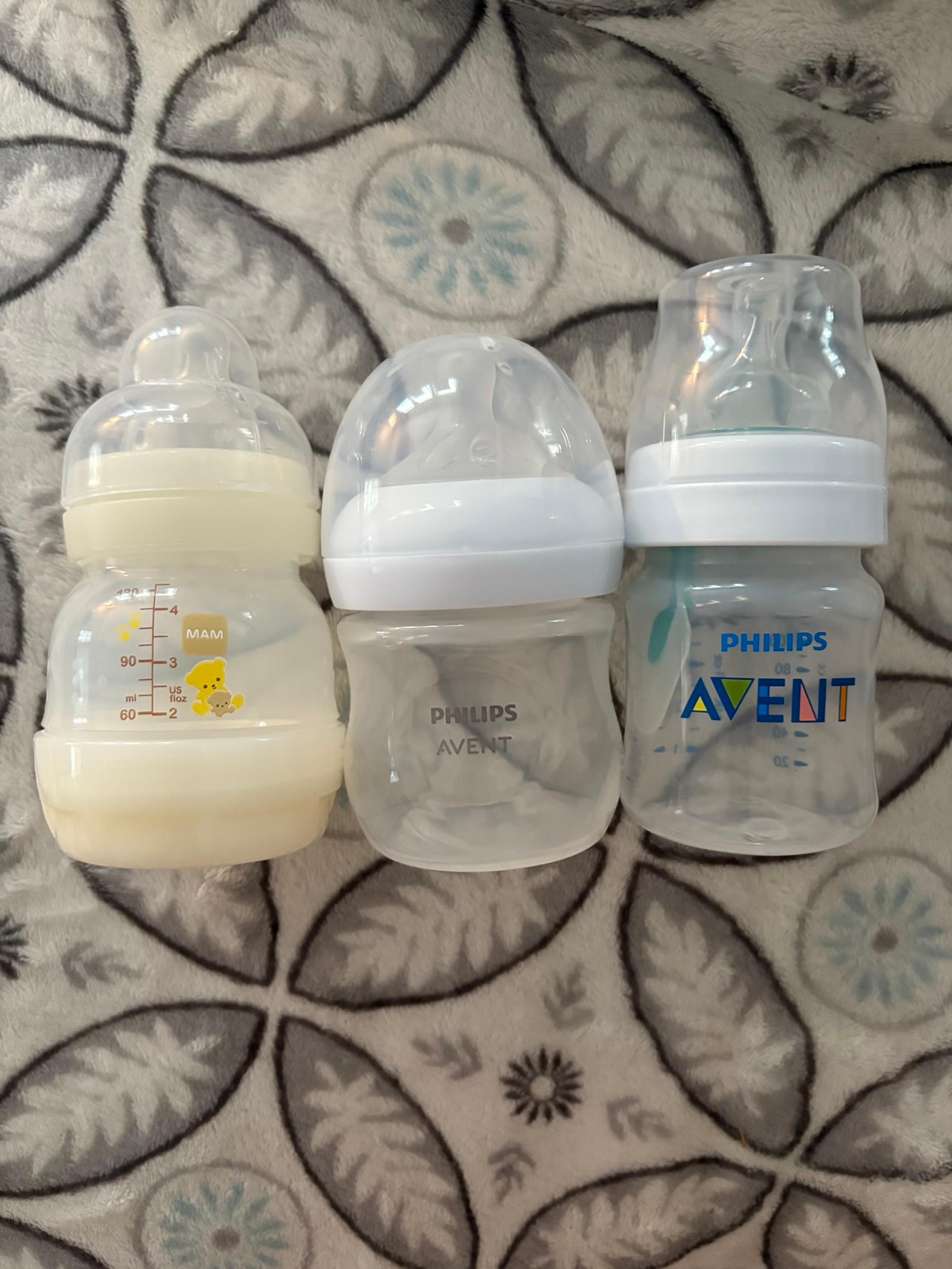 baby bottle lot • philips advent • mam • LIKE NEW 3 bottles