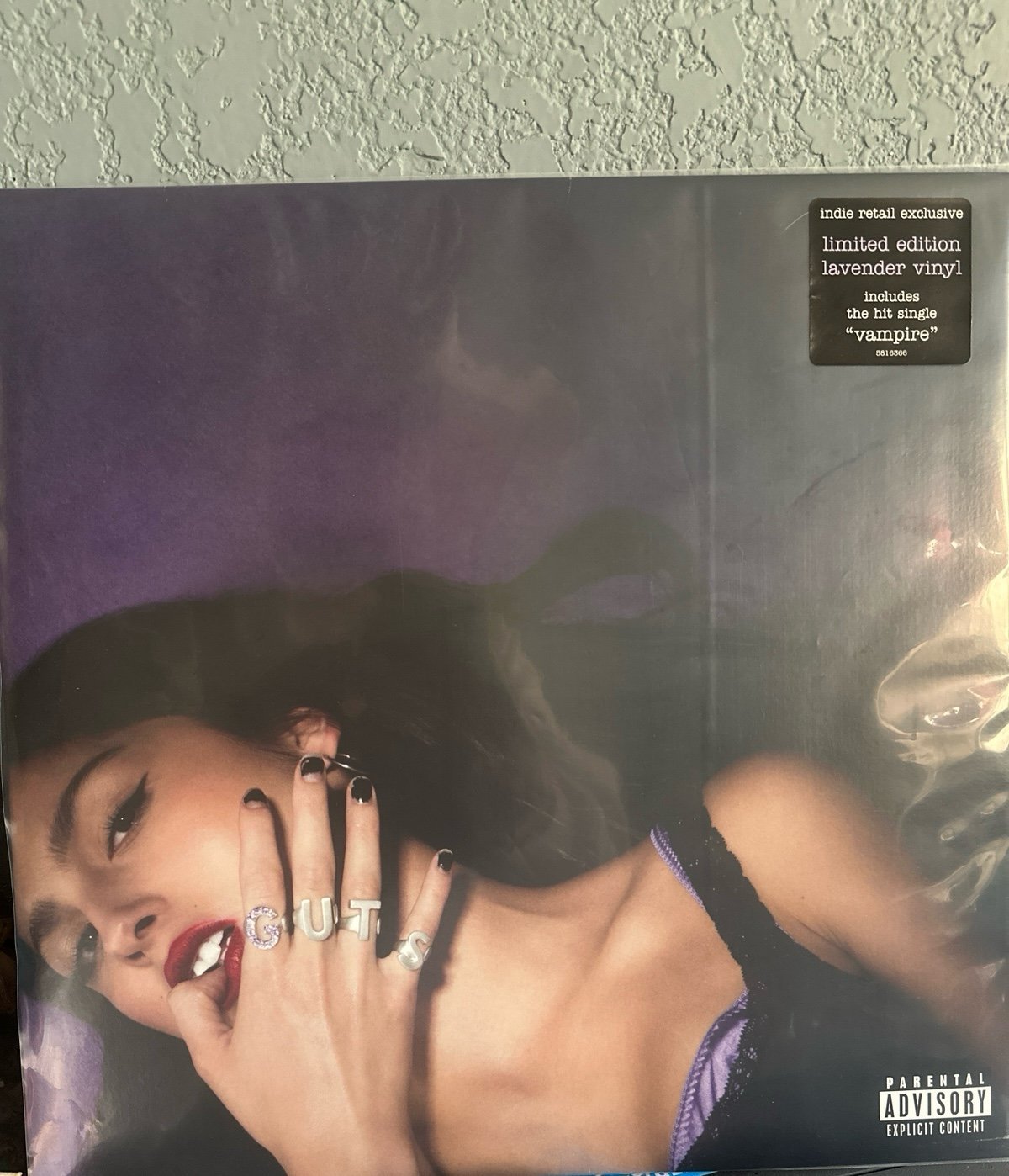 guts indie exclusive lavender vinyl by Olivia Rodrigo