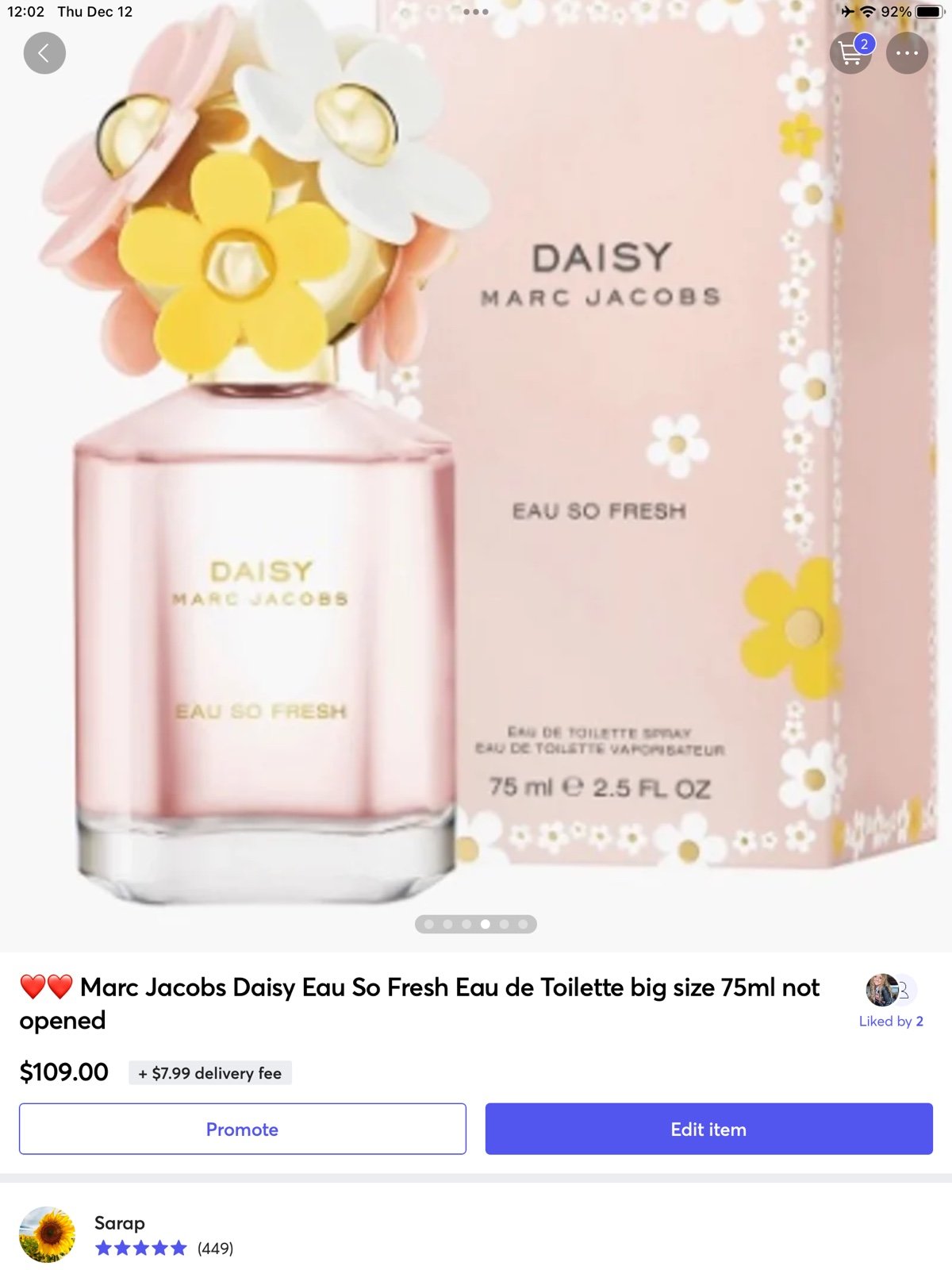 ❤️❤️Marc Jacob’s daisy eu detoilett perfume new great gift