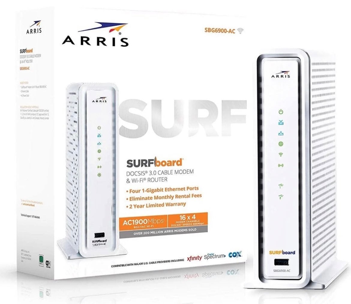 Arris SURFboard cable modem & wi-fi router