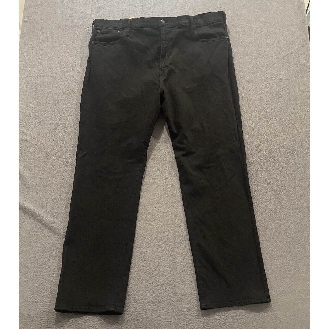 Polo Ralph Lauren Jeans Mens 44x32 Black Hampton Relaxed Straight Stretch NWOT