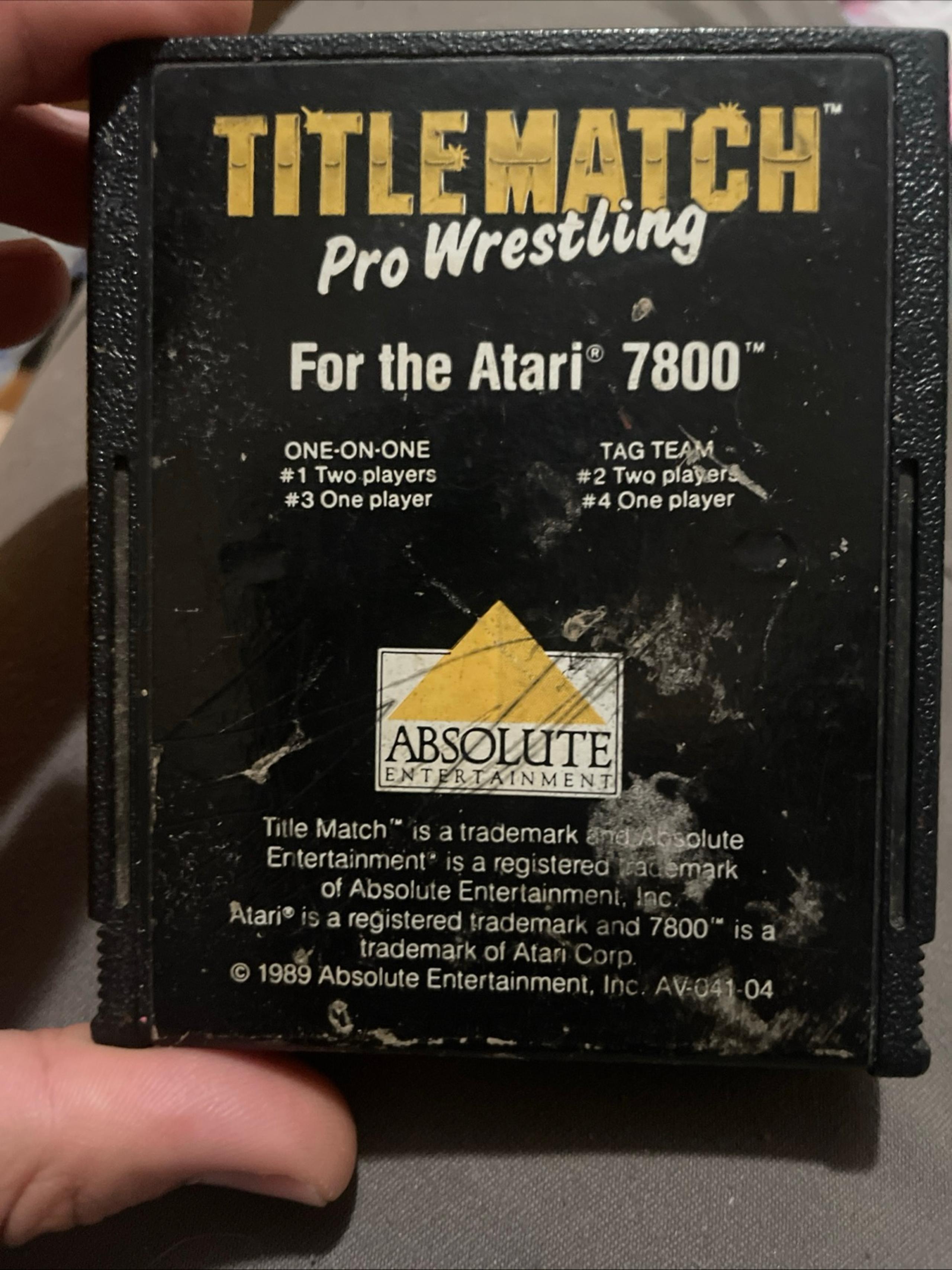 Title Match Pro Wrestling Atari 7800