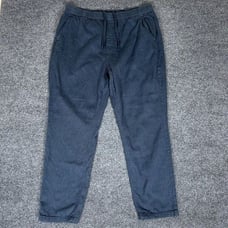 Outerknown Pants Mens XL 36x29 Blue Verano Beach Hemp High Rise Drawstring Adult