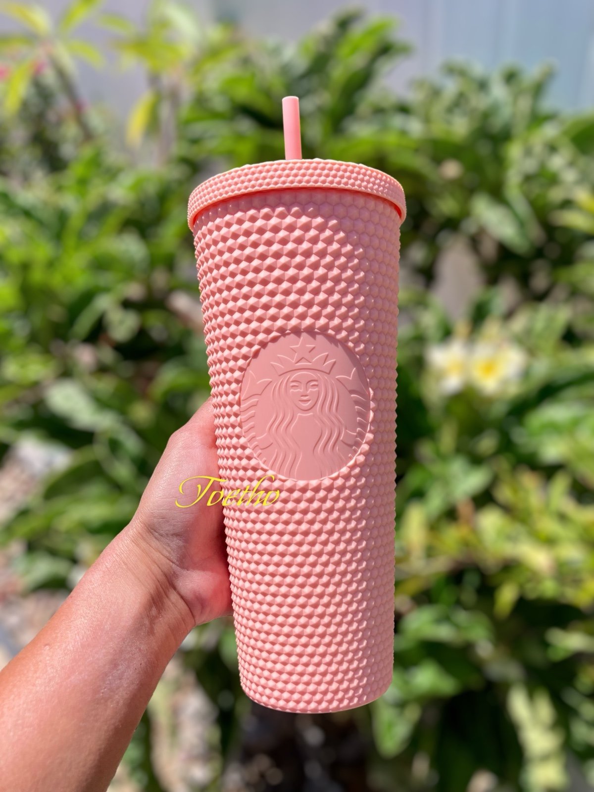 Starbucks US Matte Pink 24oz Studded Tumbler