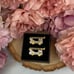 Gold and Silver Fire Engine Ladder Truck Cufflinks