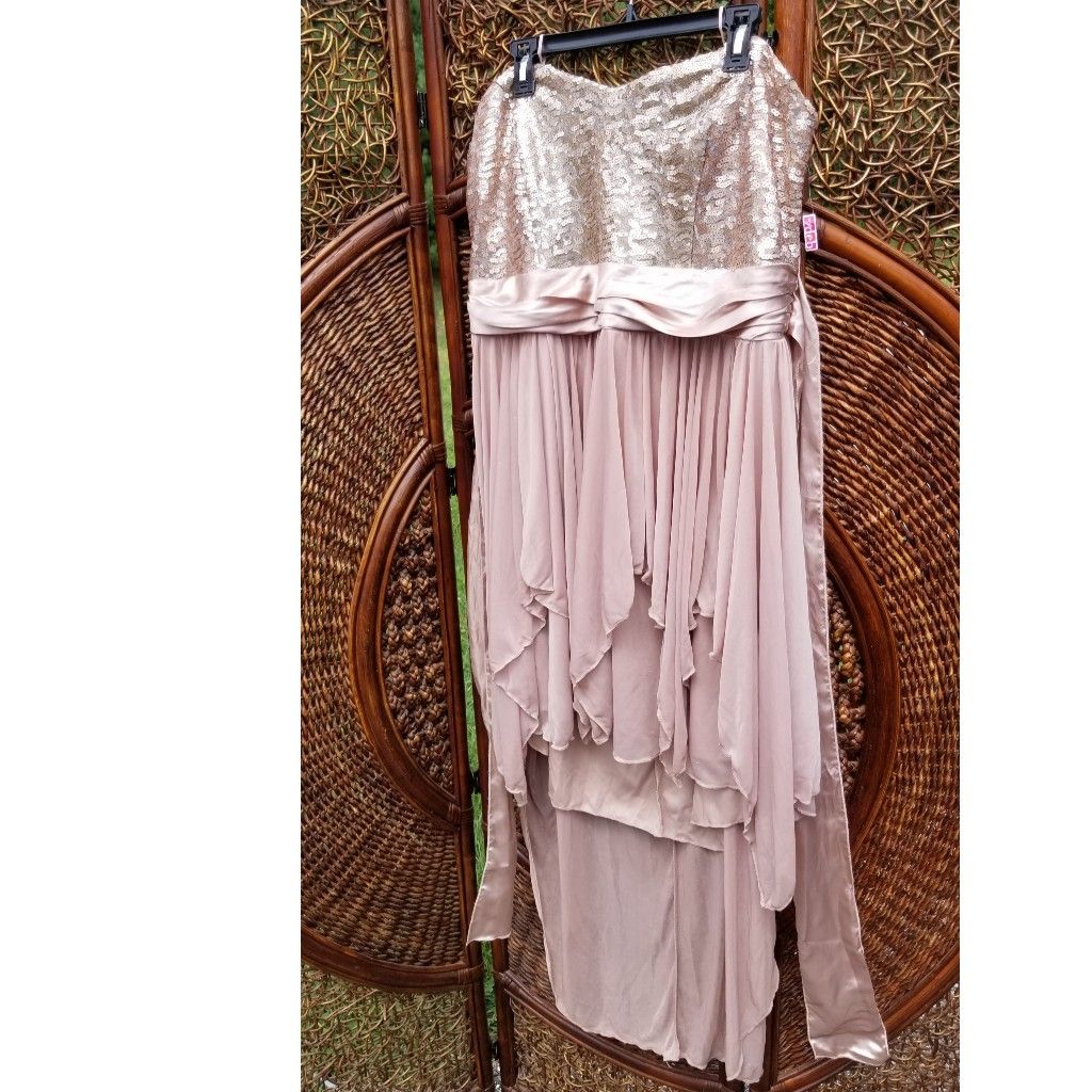 Beautiful Embroidered Strapless Dress