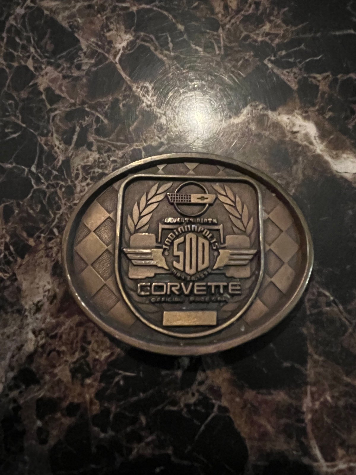 Vintage 1995 Chevrolet Camaro 79th Indianapolis 500 collectible belt buckle