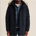 Abercrombie & Fitch Men's Ultra Downfill Hooded Parka Jacket Coat Navy Size XL