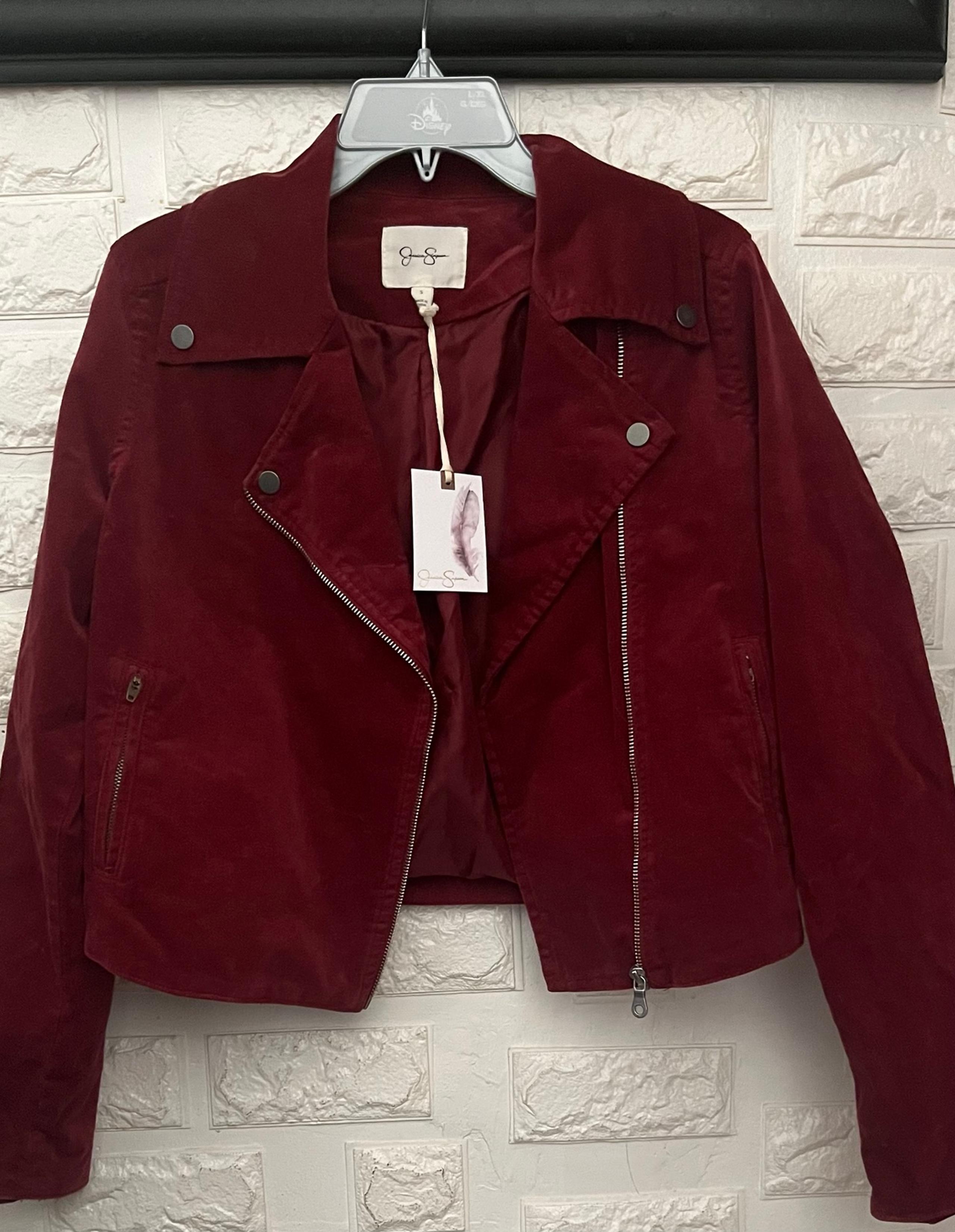 Jessica Simpson Women’s Ruby Wine Zippered Jacket